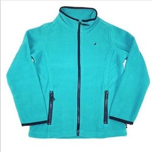Nautica Girls Aqua ZIP Fleece 7t
